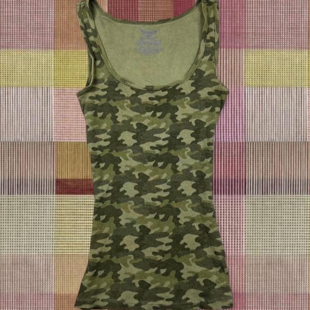 Vintage 2000’s Cotton Camo Tank Top